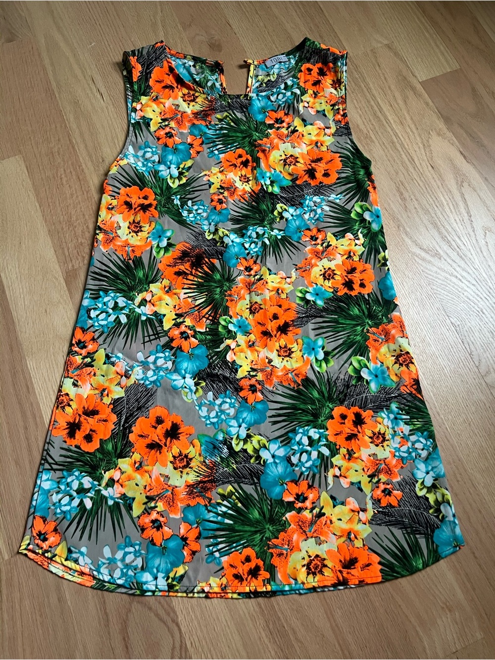Tropical Floral Shift Dress